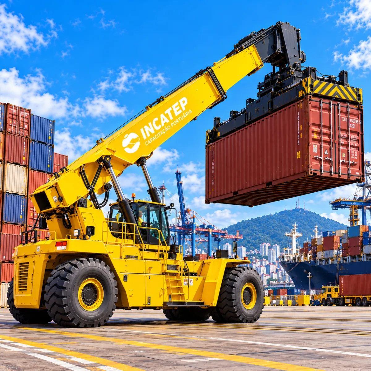 Empilhadeira de Grande Porte - Reach Stacker